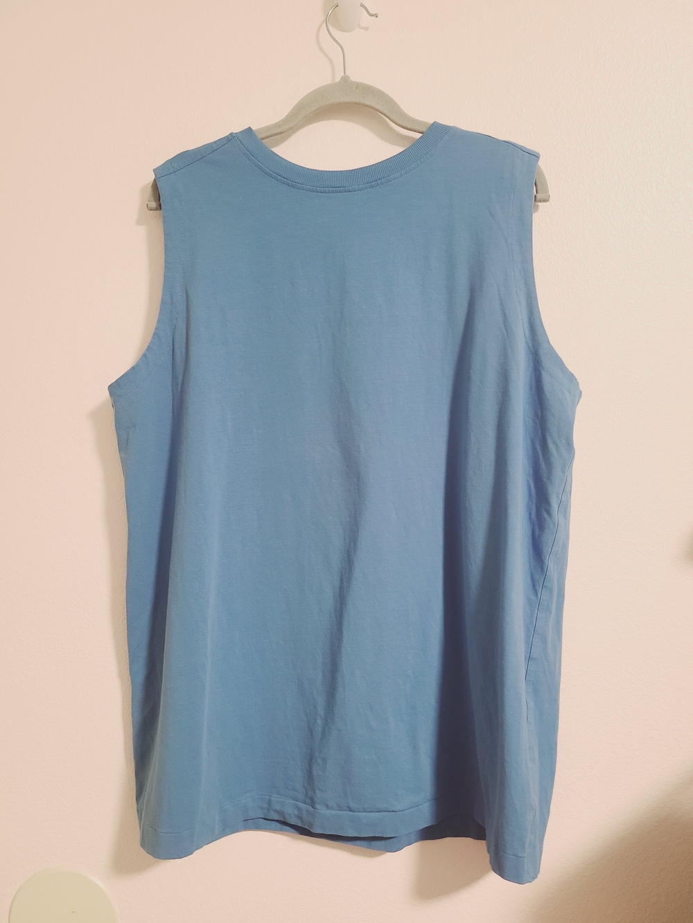 Lululemon Blue All Yours Organic Cotton-Blend Tank Top